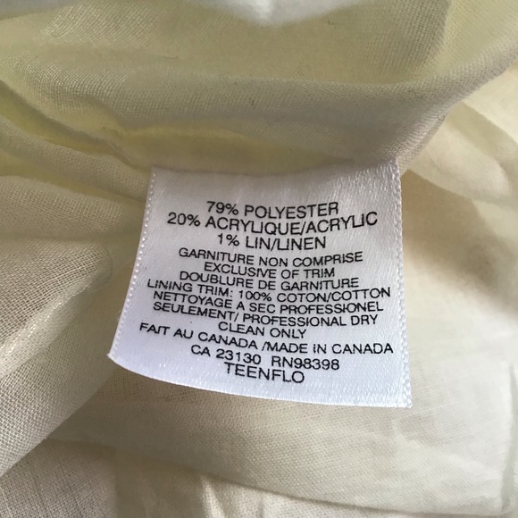 TEENFLO ivory sleeveless shell blouse XS S (F10) - Picture 10 of 10